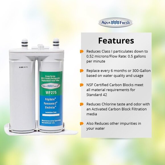 Refrigerator Water Filter Frigidaire and Puresource Aqua Fresh WF275 - Picture 4 of 10